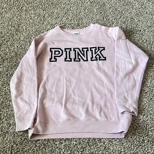PINK XS oversized crewneck